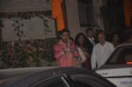 Abhishek Bachchan at Amitabh Bachchan and family celebrate Diwali in style on 23rd Oct 2014